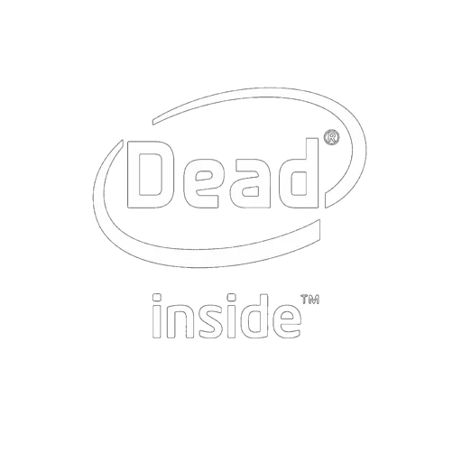 Стикер Telegram «dead inside» 😾
