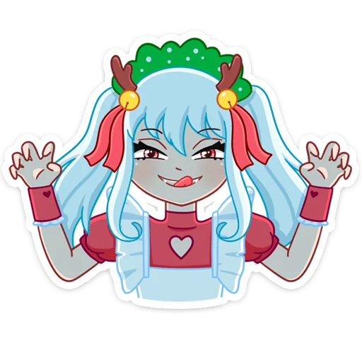 Telegram Sticker «Алекса Клаус » 😋