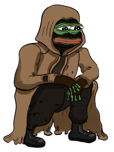 Емодзі Real muthaphuckkin pepe ☹️