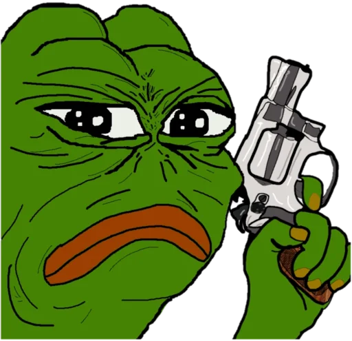 Емодзі Real muthaphuckkin pepe  🔫