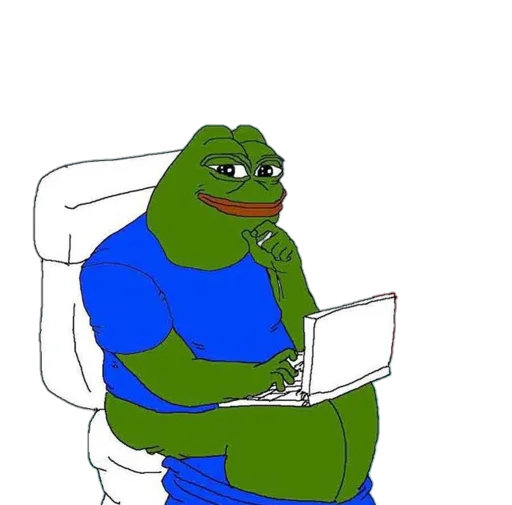 Емодзі Real muthaphuckkin pepe  🚽