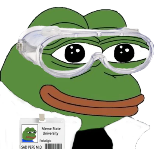 Емодзі Real muthaphuckkin pepe  👨‍⚕