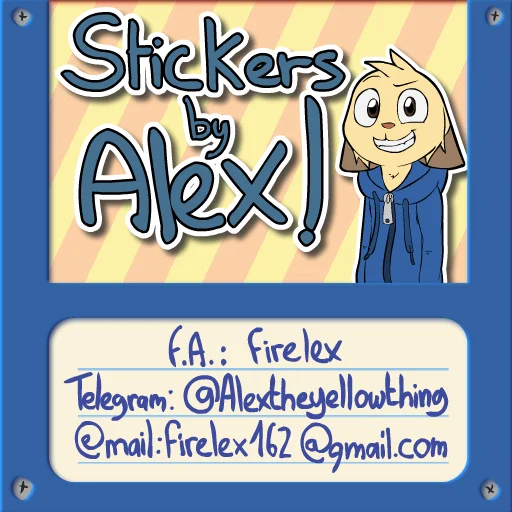 Telegram stiker «Alex pack» ℹ️