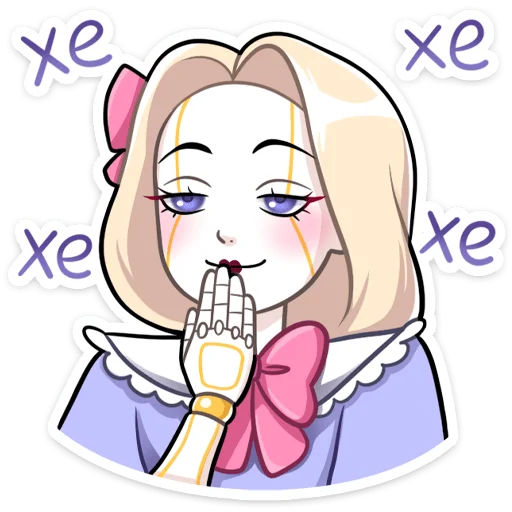 Telegram Sticker «Кукла Алиса» 😀