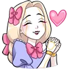 Telegram emoji Алиса 
