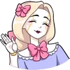 Telegram emoji «Алиса» 👋
