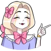Telegram emoji «Алиса» 😉