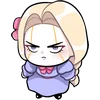 Telegram emoji «Алиса» 😠