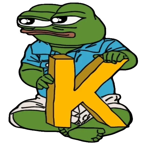 Alphabet with Pepe  stiker 🐸