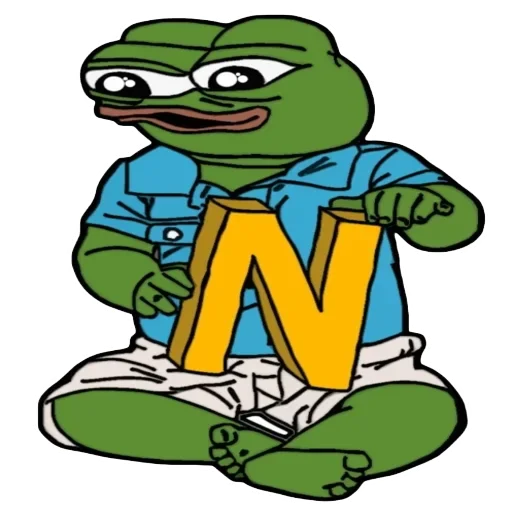 Telegram stiker «Alphabet with Pepe » 🐸