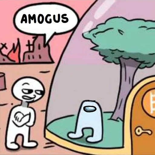 Стикер Telegram «amogus» 😎