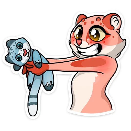 Telegram Sticker «Cat tenderness» 😁