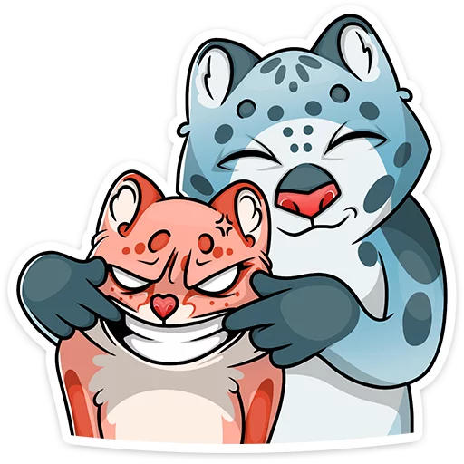 Telegram Sticker «Cat tenderness» 😁