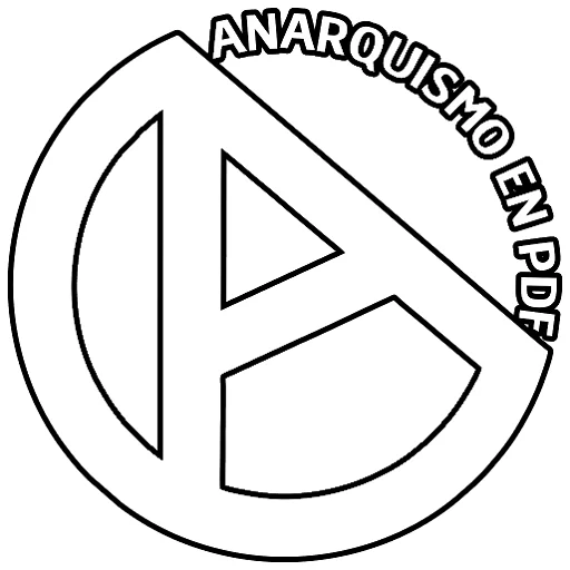 Стікер Telegram «Anarquismo en PDF» ⚒