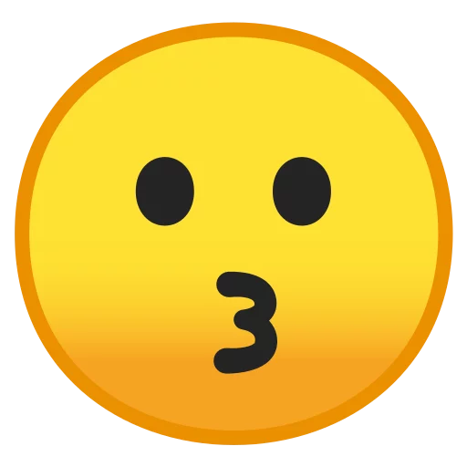 Android 8.0 Emoji stiker 😗