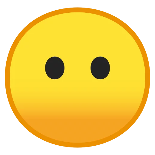 Стікер Android 8.0 Emoji 😶