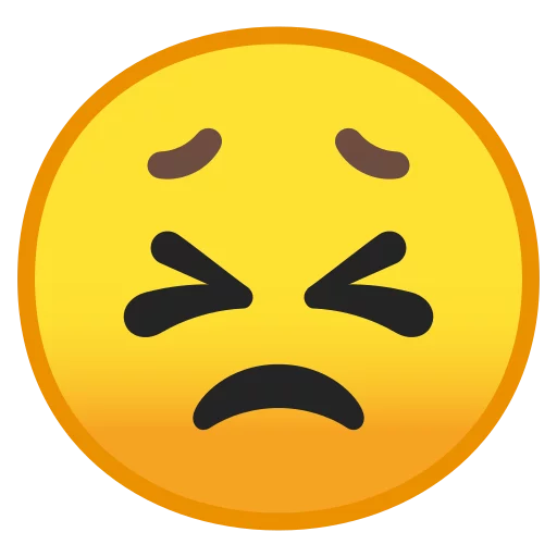 Стікер Android 8.0 Emoji 😣