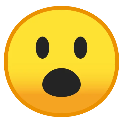 Стікер Android 8.0 Emoji 😮