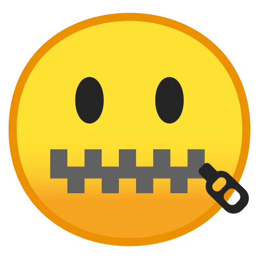Стикер Android 8.0 Emoji 🤐