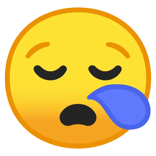 Стікер Android 8.0 Emoji 😪
