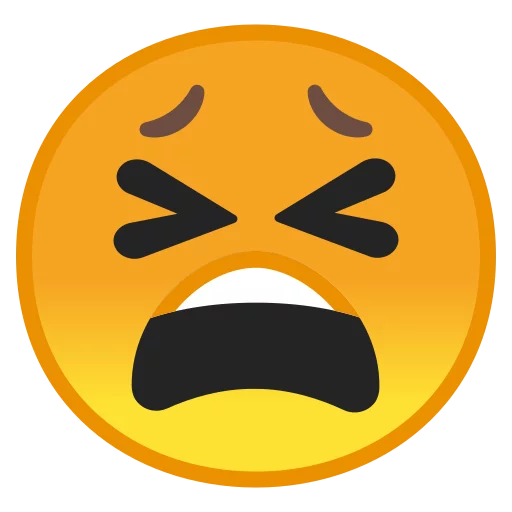 Android 8.0 Emoji sticker 😫