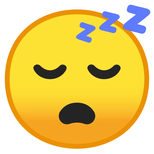 Android 8.0 Emoji emoji 😴