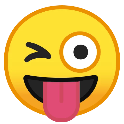 Стікер Android 8.0 Emoji 😜