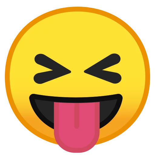 Стікер Android 8.0 Emoji 😝