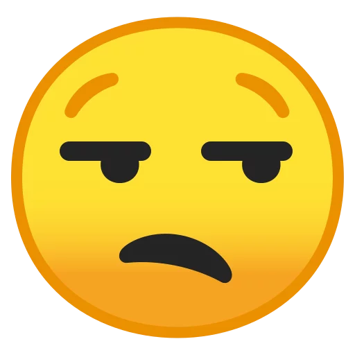 Android 8.0 Emoji stiker 😒