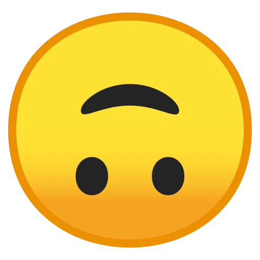 Стикер Android 8.0 Emoji 🙃