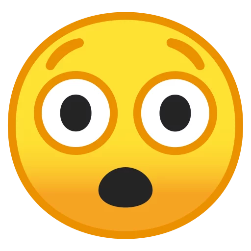Стікер Android 8.0 Emoji 😲