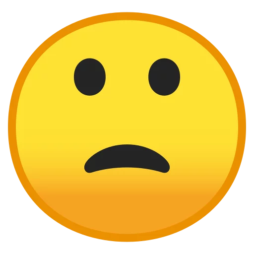 Стикер Android 8.0 Emoji 🙁