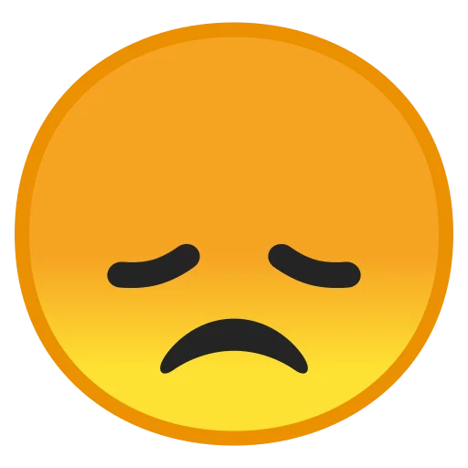 Android 8.0 Emoji emoji 😞