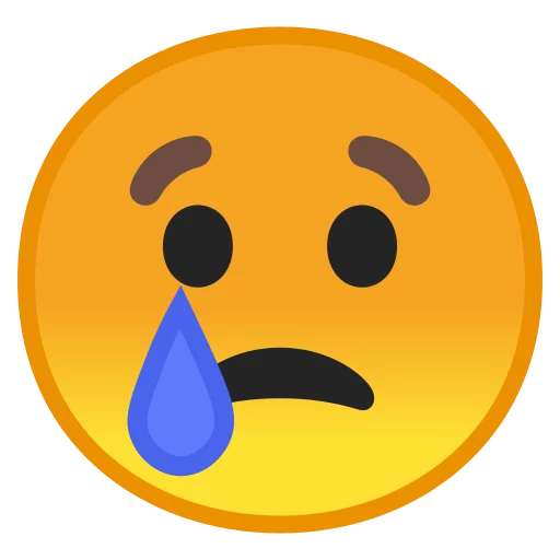 Android 8.0 Emoji emoji 😢