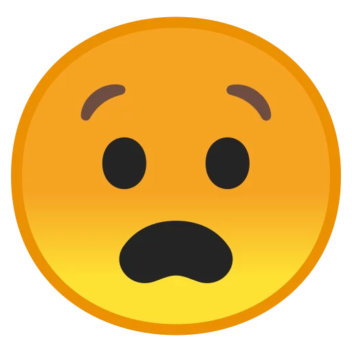 Стікер Android 8.0 Emoji 😧