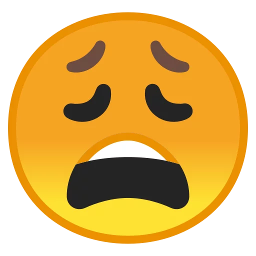 Android 8.0 Emoji emoji 😩