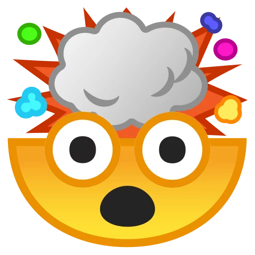 Стікер Android 8.0 Emoji 🤯