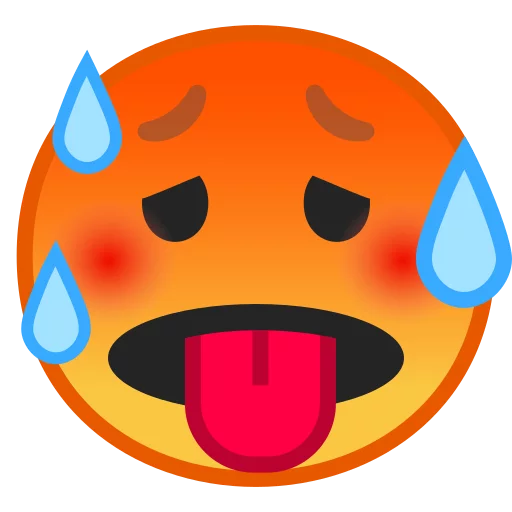 Стікер Android 8.0 Emoji 🥵