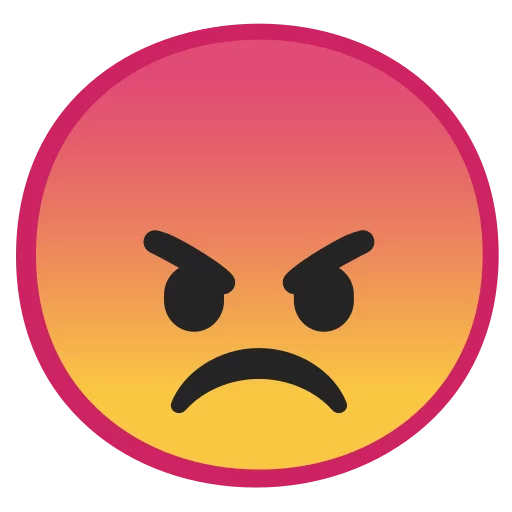 Android 8.0 Emoji stiker 😠
