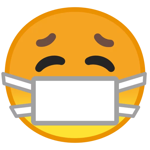 Android 8.0 Emoji stiker 😷