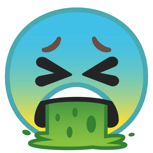 Стикер Android 8.0 Emoji 🤮
