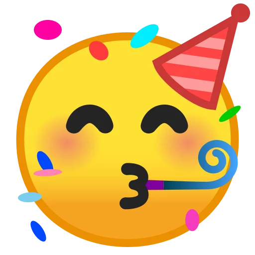 Android 8.0 Emoji emoji 🥳