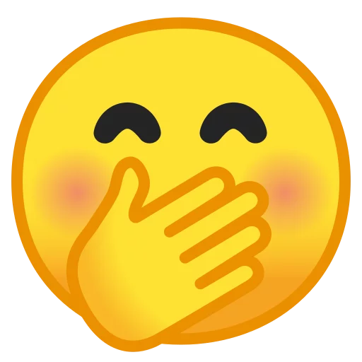 Android 8.0 Emoji emoji 🤭