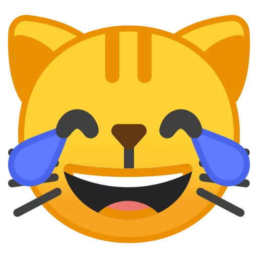 Android 8.0 Emoji stiker 😹