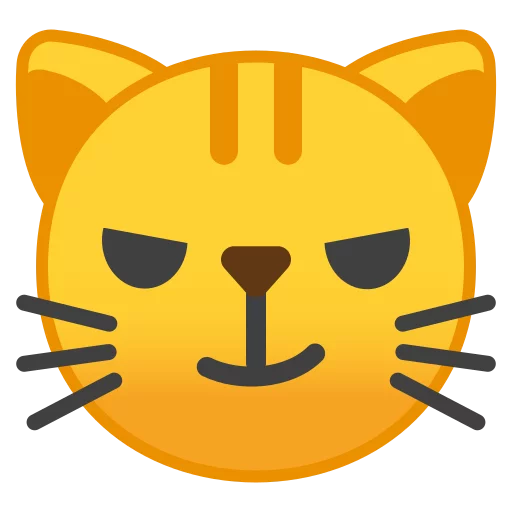 Стікер Android 8.0 Emoji 😼