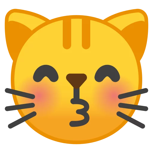 Telegram stiker «Android 8.0 Emoji» 😽