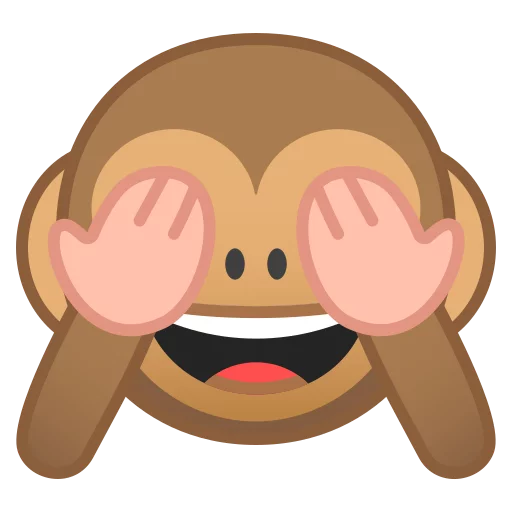Стикер Android 8.0 Emoji 🙈