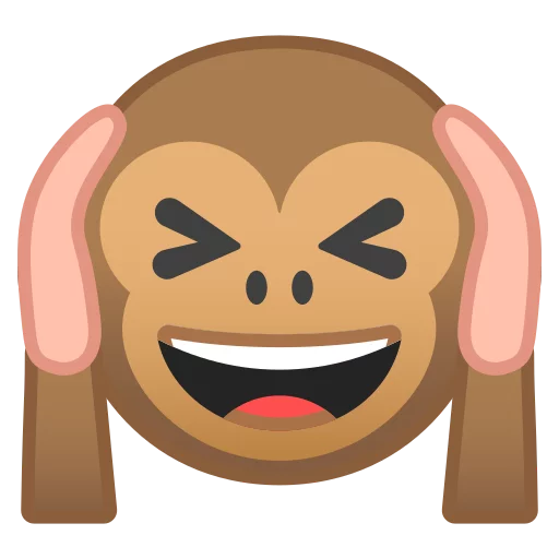 Стикер Android 8.0 Emoji 🙉