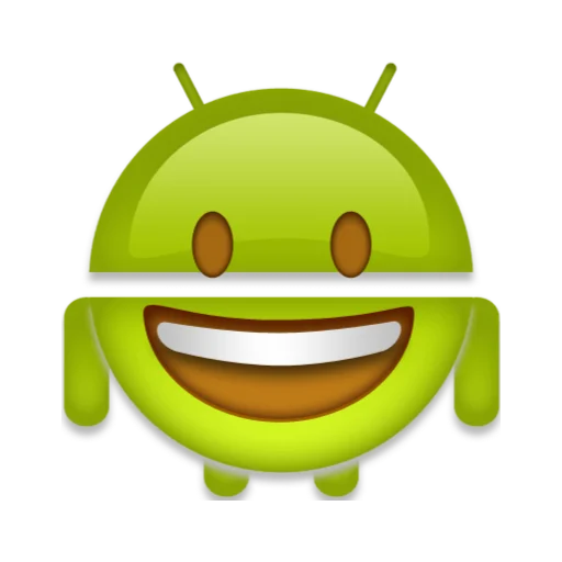 Стікери телеграм android robot emoji