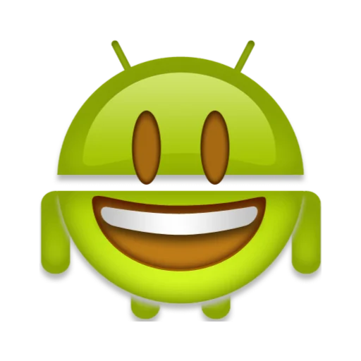 Стикер Telegram «android robot emoji» 😃